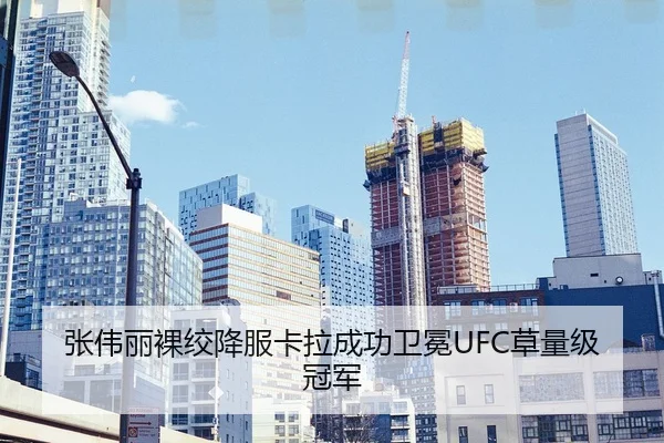张伟丽裸绞降服卡拉成功卫冕UFC草量级冠军